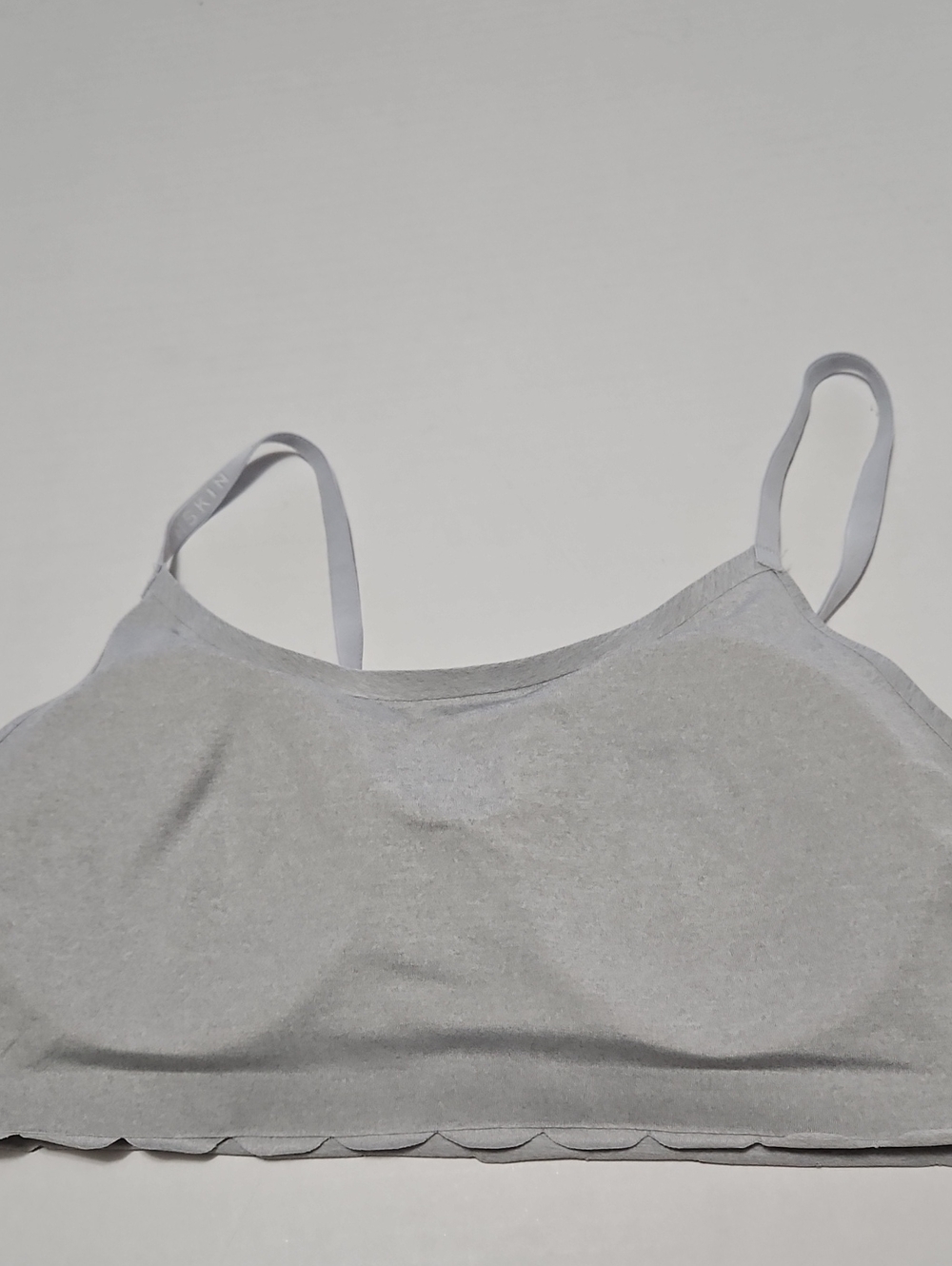 Danskin Intimates Heather Gray Seamless Bralette Top Size L W/removable Pads - Picture 4 of 7